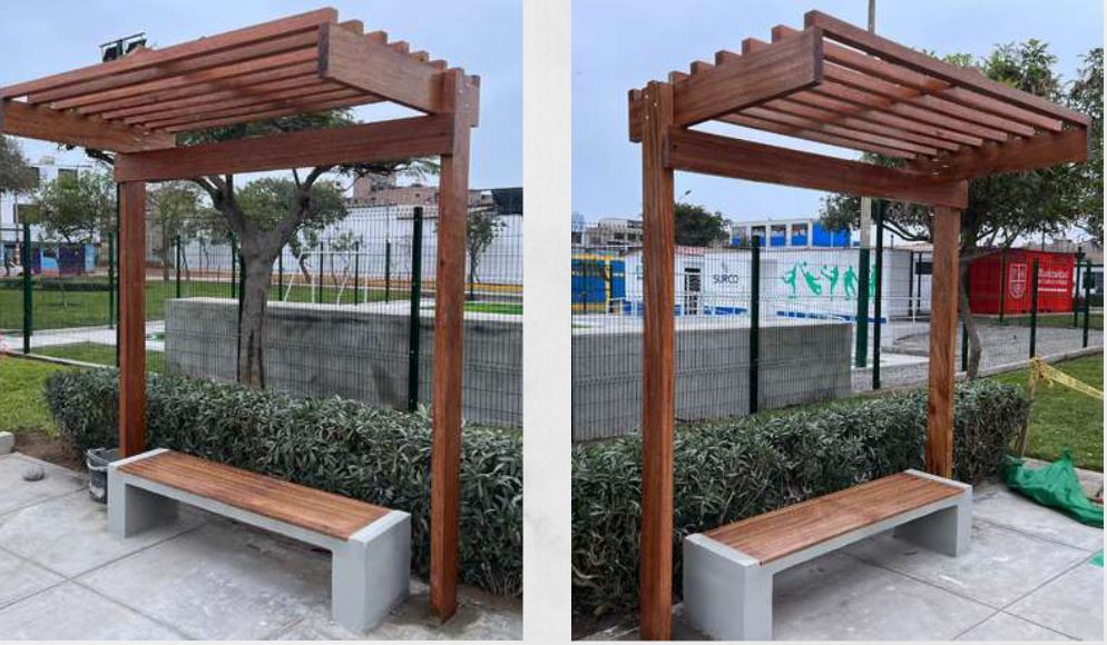 Instalación de sol y sombras para la Municipalidad de Santiago de Surco